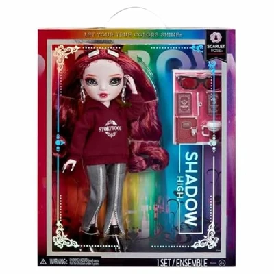 Imagen de Rainbow High Shadow Serie 3 Scarlett Muñeca de Moda Granate Conjunto y más 10 Coloridos Accesorios Juego Ideal para niños 4 a 12 años coleccionistas