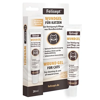 Imagen de Felisept gel Para heridas gatos 20ml Desinfectante gato cuidado de antiséptico la limpieza y el las zonas