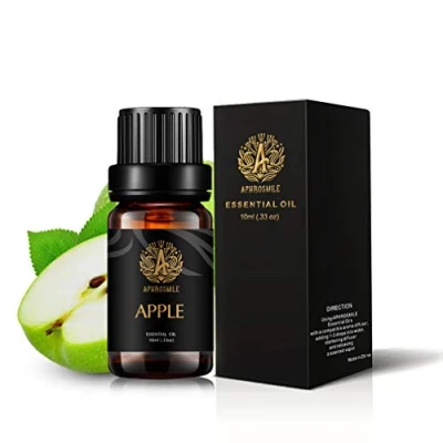 Imagen de manzana aceite esencial para difusor, grado terapéutico perfumado, 100% puro aromaterapia fragancia humidificador, Masaje 0.33oz 10ml