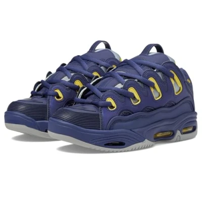 Imagen de Osiris Zapatillas de skate D3 2001 para hombre, Azul Cadete/Amarillo, 42 EU