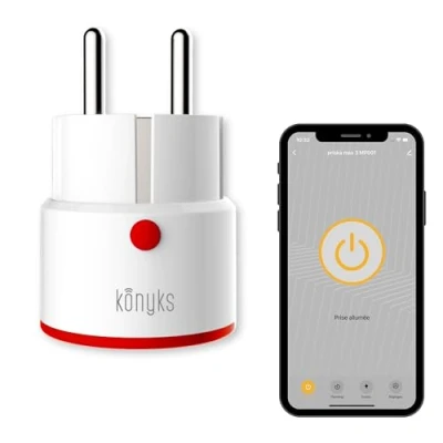 Imagen de Konyks Priska MAX 3 FR WiFi + BT Funciones Avanzadas V3 16A Contador de Consumidores Compatible con Alexa y Google Home &amp; Tuya