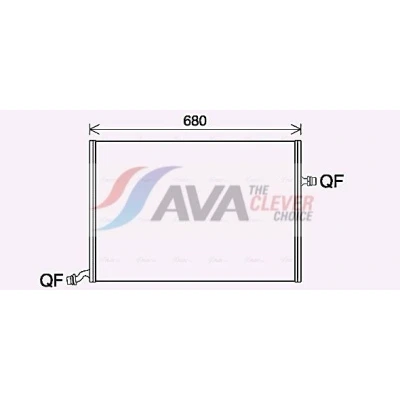 Imagen de AVA COOLING SYSTEMS MS2712 Radiador, refrigeración del motor Aluminio 640mm 441mm 16mm sin depósito de compensación Aletas soldadas