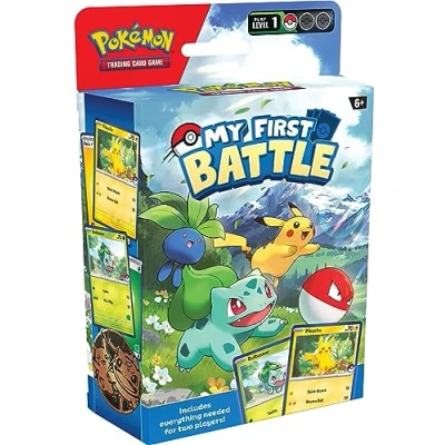 Imagen de Pokémon TCG: Mi Primera Batalla: Pikachu y Bulbasaur (2 Mini mazos Accesorios listos para Jugar)