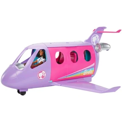Imagen de Barbie Life in The City Avión con piloto Aeronave de Juguete muñeca Uniforme y Set Juego, Regalo +3 años (Mattel HCD49)