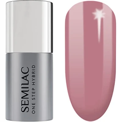 Imagen de Semilac Esmalte Semipermanente One Step Hybrid 3en1 S201 Earth Pink 5ml