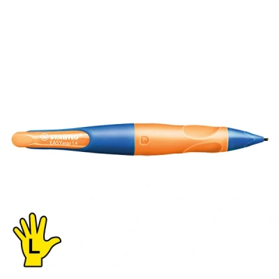 Imagen de Portaminas ergonómico STABILO EASYergo 1.4 Pack con 1 unidad color naranja y azul Modelo para diestros