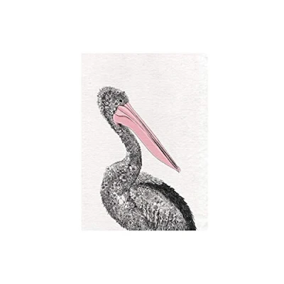 Imagen de Maxwell &amp; Williams Marini Ferlazzo Birds Paño de Cocina con Diseño Pelícano Australiano 100% Algodón, 50 x 70 cm Blanco