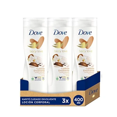 Imagen de Dove Crema Hidratante Corporal con Manteca de Katiré y Vainilla para Piel Seca, Pack 3 x 400 ml