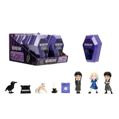 Imagen de JADA Miércoles Blind Box. Figura Coleccionable en Estuche Cerrado ataúd Sorpresa, Metal 7cm, Incluye Accesorio Aleatorio Bolsa ciega (253252041)
