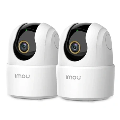 Imagen de Imou Camara Vigilancia 4MP(2 Pack), Detección de Humano, Cámara WiFi Interior 360 con Sirena, Audio Bidireccional, Compatible Alexa, Visión Nocturna
