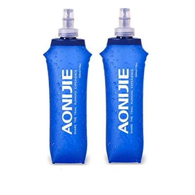 Imagen de AONIJIE 2 unidades 250 ml / 500 plegable Deportes BPA Libre de PVC Botella para deporte Flask Hidratación (500ML)