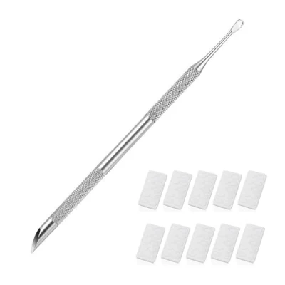 Imagen de Quita Cuticulas Uñas,Empujador de Cuticulas,Empujador Profesional,Papel Lija Para Pulido Previo Uñas,Para Preparación Uñas,Manicura,Pedicura,Salón,Uso Doméstico