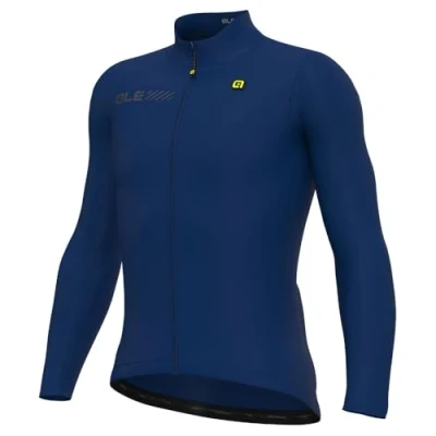 Imagen de Alé Cycling Solid Fondo 2.0 Camiseta de Manga Larga para Hombre, Color Azul, Talla L
