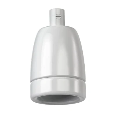 Imagen de ledscom.de Zócalo E27, porcelana, blanco, 230V AC, max. 300W, Iluminación interior, Accesorios, Fácil de instalar, Compatible, Robusto, Diseño iluminación, Minimalista, Seguridad,