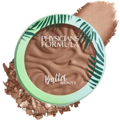 Imagen de Physicians Formula Murumuru Butter Bronzer Bronceador Lligero Ultra Rico Fórmula con Manteca de Murumuru, Textura Cremosa y Suave Incluye Aplicador Esponja Deep