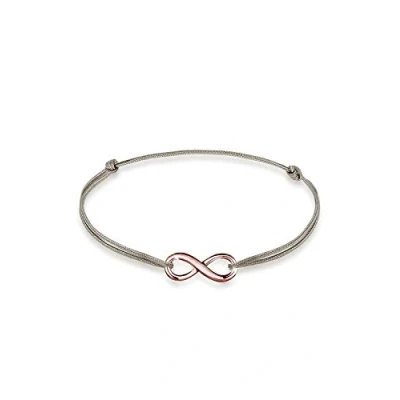 Imagen de Elli Pulseras para mujer con símbolo del infinito, fabricado en plata de ley 925 chapada oro rosa