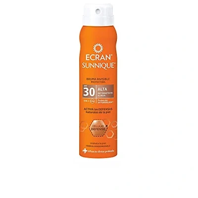 Imagen de Ecran Sunnique Bruma Protectora Solar FPS 30, Protección UVB + UVA e IR A, Refuerza las Defensas, Protege la Piel, Hidratación 24 h, Fórmula con VitEox 80, para Toda Familia 75 ml
