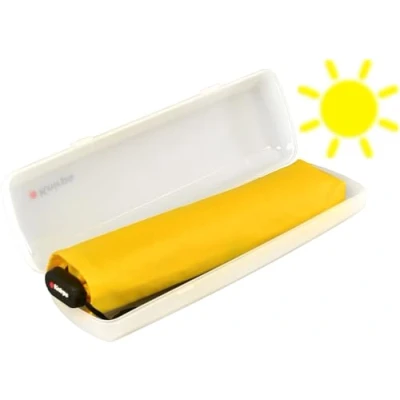 Imagen de Knirps Paraguas de bolsillo US.050 Ultra Light Slim con protección UV en estuche, color amarillo