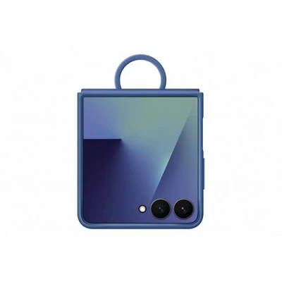 Imagen de Funda Samsung, Para Samsung Galaxy Z Flip7, De Silicona con anillo, Azul