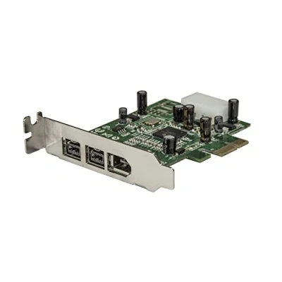 Imagen de StarTech.com Adaptador Tarjeta FireWire PCI Express Bajo Perfil 1394a/b 1x 400 6 pines Hembra 2x 800 9