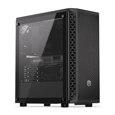 Imagen de ENDORFY Signum 300 Air, Caja ATX para PC, Panel Frontal de Malla, Lateral Cristal Templado, Ventilador PWM 4x120mm Incluido, GPU hasta 325mm, Filtro Antipolvo extraíble, EY2A005
