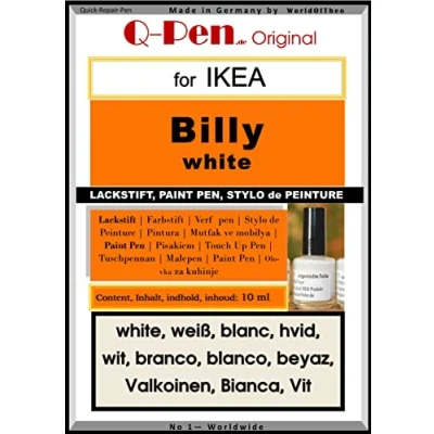 Imagen de Q Pen Pintura de retoque para Ikea Billy, color blanco