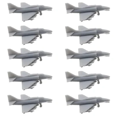 Imagen de 10 Piezas A 4 Skyhawk Fighter 1/2000 1/350 Modelo De Avión Batalla Militar DIY Miniatura Molde Colección(1/350 (34mm))