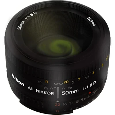 Imagen de Nikon AF FX NIKKOR 50 mm f/1.8D lente para cámaras DSLR (renovado)