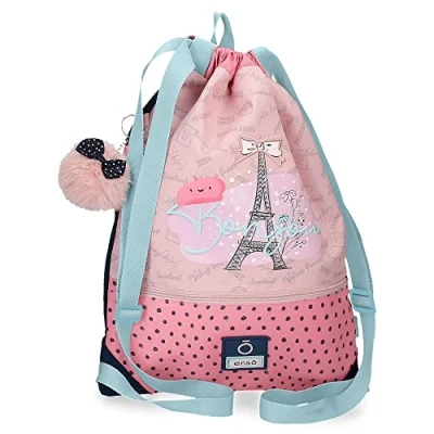 Imagen de Enso Bonjour Mochila Saco Con Cremallera Rosa 35x46 cms Poliéster