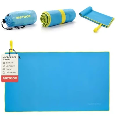 Imagen de meteor Toalla Microfibra Secado rápido Ultra Ligero Absorbente Ideal para Deporte Yoga Viajes Playa Campamento Baño Niños, Hombres y Mujeres Varios Tamaños Colores (110x175cm, Rosa)