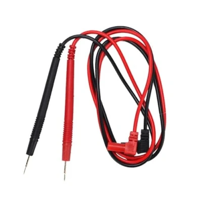 Imagen de YIBOZI Multímetro digital de 1000 V, 20 A, 10 cables prueba muestra, punta aguja, multímetro, probador, sondas alambre, bolígrafo, bolígrafo