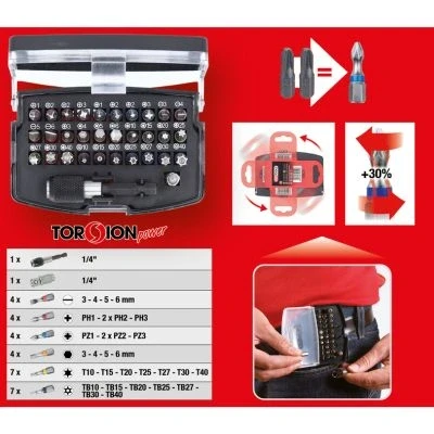 Imagen de KS TOOLS 911.3030 Kit, bits de destornillador