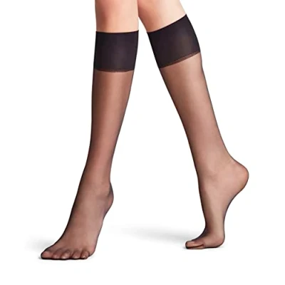 Imagen de Falke Shelina Denier Ultratransparent Calcetines hasta la rodilla, Mujer, Talla: 39 42, Black (3009)