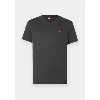 Imagen de Tommy Jeans SLIM Jaspe TEE Camiseta básica Washed black, Hombre, Talla: 46, black