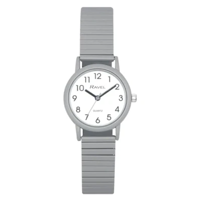 Imagen de Ravel Reloj de Moda para Mujer en Tonos Pastel con Pulsera Extensible (Caja 27 mm) Cuarzo Analógico R0237.13.2 Gris