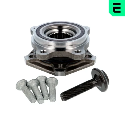 Imagen de OPTIMAL 100703L Juego de cojinete rueda con buje rueda, material fijación, anillo sensor ABS 102mm
