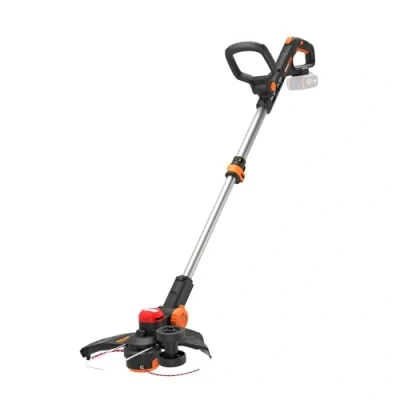 Imagen de WORX Nitro WG173E.9 Cortabordes con batería (20 V, Potente Motor sin escobillas, círculo de Corte 33 cm, Comodidad Uso Gracias al Mango Goma, Compatible PowerShare, ni