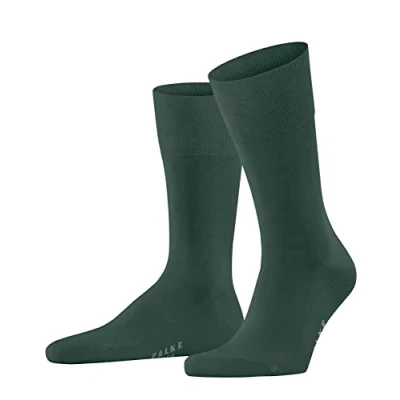 Imagen de FALKE Tiago M SO algodón fil d&#039;Écosse sostenible unicolor 1 par, Calcetines Hombre, Verde (Hunter Green 7441) nuevo ecológico, 39 40