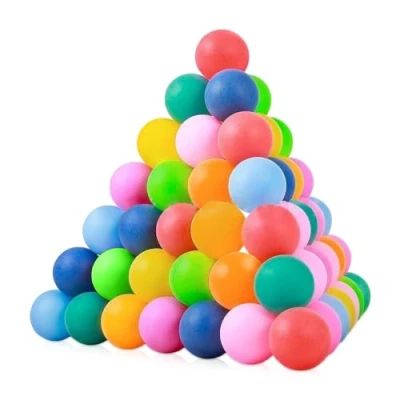 Imagen de mizikuu 50 Piezas Pelotas de Ping Pong Colores, 40 mm Tenis Mesa DIY Balls Entrenamiento para Beer Juegos Fiesta Manualidades