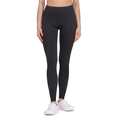 Imagen de Bellivalini Leggins Cortas de Algodón Mujer BLV50 157 (Melange Oscuro, XXL)