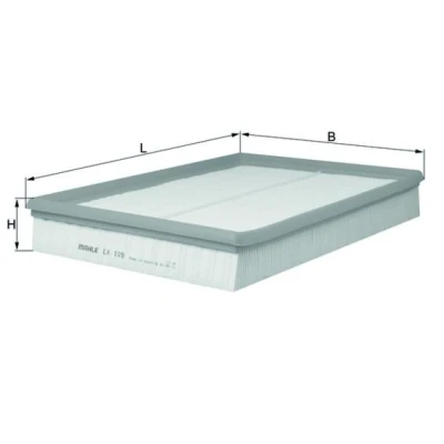 Imagen de MAHLE ORIGINAL LX 109 Filtro de aire 49,8 245 354,5, 354,5 Cartucho filtrante BMW: 5 Berlina, 3 Touring