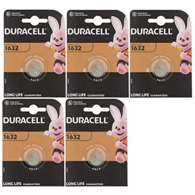 Imagen de 5 x Duracell 1632 Lithium (5 blísters de 1 batería) pilas