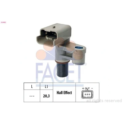 Imagen de FACET 9.0462 Sensores Made in Italy OE Equivalent PEUGEOT: 206 Hatchback, 307 SW, 406 Berlina, CITROËN: C4 Coupé, Picasso 1, C5 I Hatchback