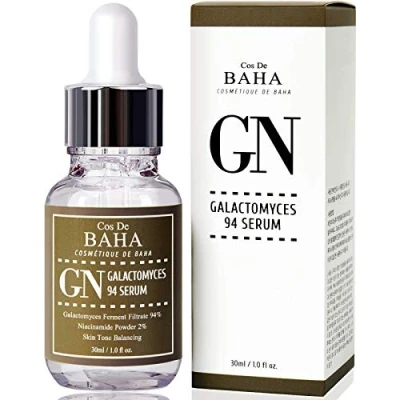 Imagen de Cos De BAHA Korean Skin Care 94% Galactomyces Treatment Essence Serum 1oz w 2% Niacinamide for Pore Minimizer + Uneven Tone Brightness Facial, (30ml)