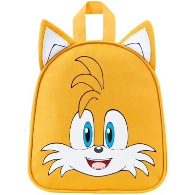 Imagen de SONIC THE HEDGEHOG Mochila Infantil para Niños y Niñas Knuckles Shadow Mochilas la Guarderia Preescolar Regalos Originales (Amarillas Miles)