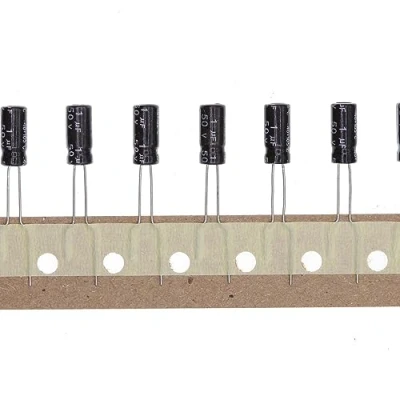 Imagen de 100 Piezas 50V 1.0UF Condensador electrolítico de aluminio enchufable 5x11 5 * 11mm
