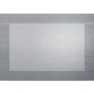 Imagen de ASA 78088076 Mantel Individual Cuadrado de plástico (46 x 33 cm), Color Plateado y Negro