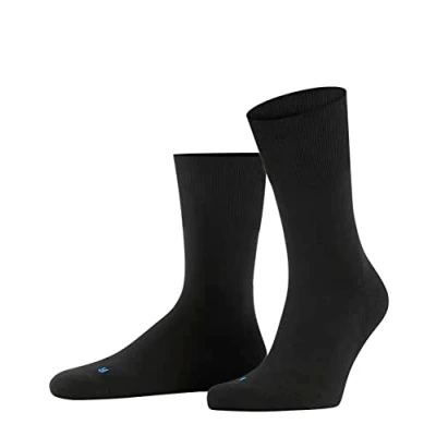 Imagen de FALKE Run U So Algodón Unicolor 1 Par, Calcetines Unisex Adulto, Negro (Black 3000), 42 43