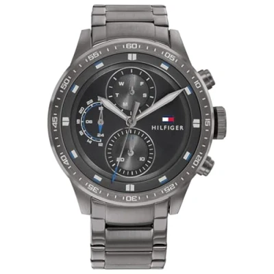 Imagen de Tommy Hilfiger Reloj Analógico de Cuarzo multifunción para hombre con Correa en Acero Inoxidable Gris oscuro 1791806
