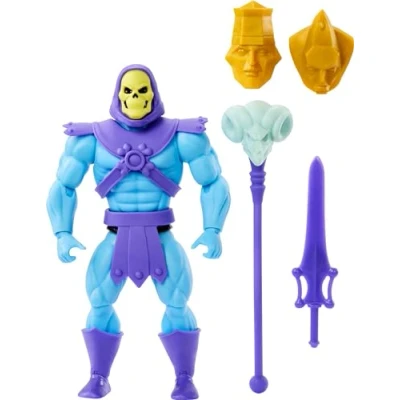 Imagen de Masters of the Universe MOTU Figura de acción Skeletor con báculo Havok y accesorios, juguete +6 años (Mattel HYD24)